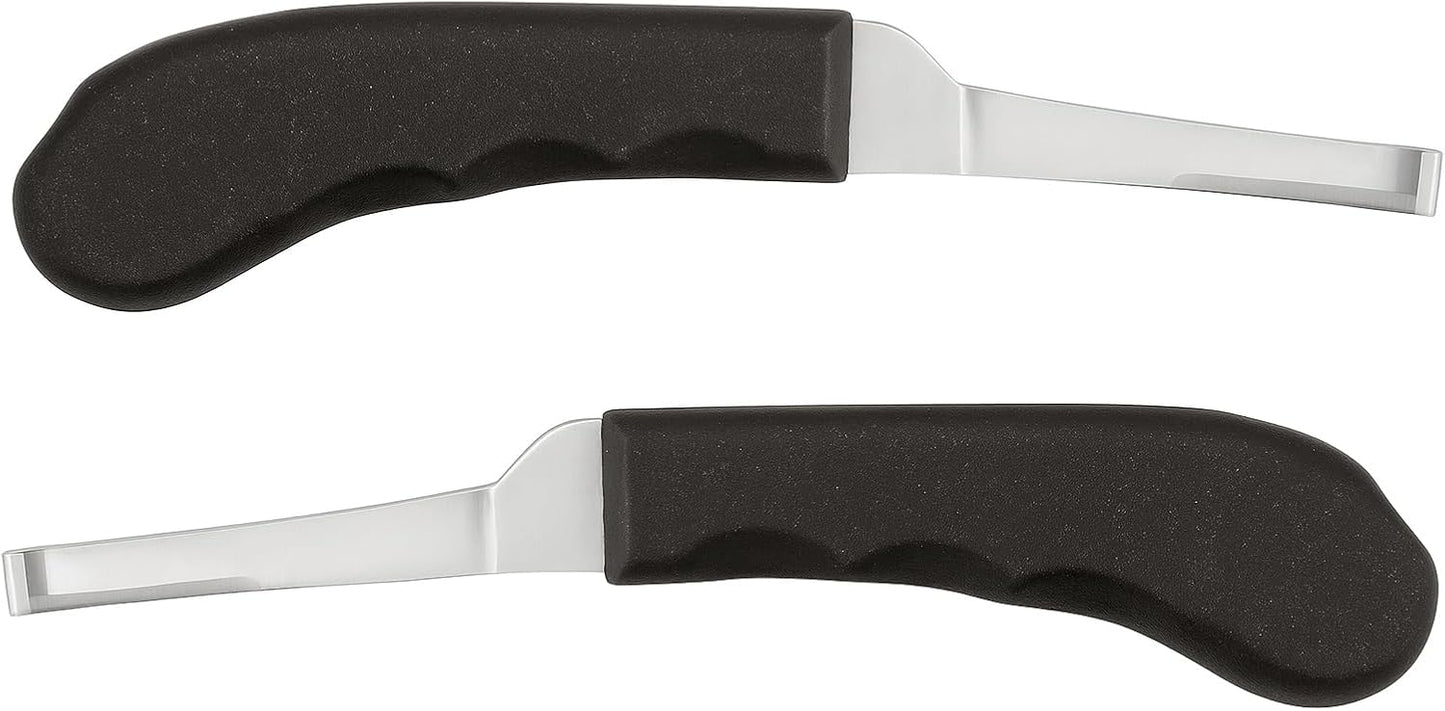 Regular Hoof Knife for Horses – Farrier Tool with Plastic Grip – Hoof Trimming Knife for Equine Care & Veterinary Use (Narrow-Blade)