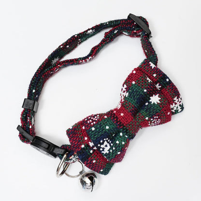 1 x Bow Bell Small Animal Collar Christmas Decoration Small Dog Kitten Collar