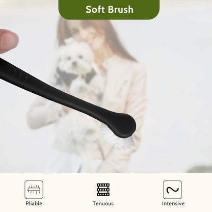 6Pcs Small Dog & Cat Toothbrush Kit - Soft Mini Brushes, Travel Portable, Deep Clean for Puppy, Kitten & Small Dog