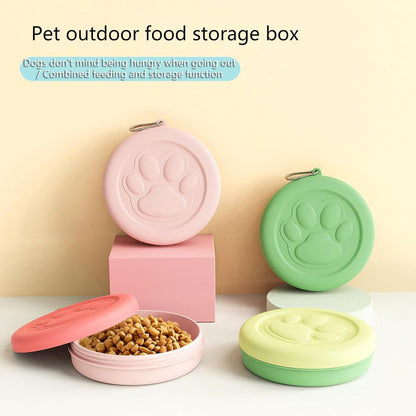 Travel Dogs Bowls for Small Size Pet Portable Dog Food Bowl Water Cup Cats Bowl Dish with Lid Cover for Camping Parking Dog Bowls with Lid