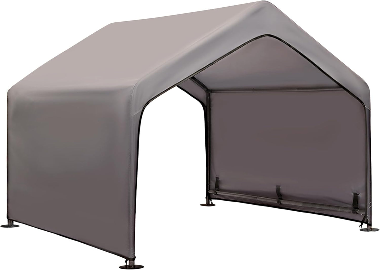 Dog Tent Outdoor, Extra Large Dog House Outside, Big Dog Shade Shelter Waterproof Weatherproof Doghouse Canopy with Ground Nails, Sun Rain Cover for Pet Cat Livestock, 4'x 4'x 3.3', Gray