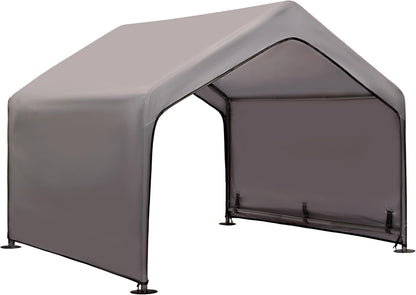 Dog Tent Outdoor, Extra Large Dog House Outside, Big Dog Shade Shelter Waterproof Weatherproof Doghouse Canopy with Ground Nails, Sun Rain Cover for Pet Cat Livestock, 4'x 4'x 3.3', Gray