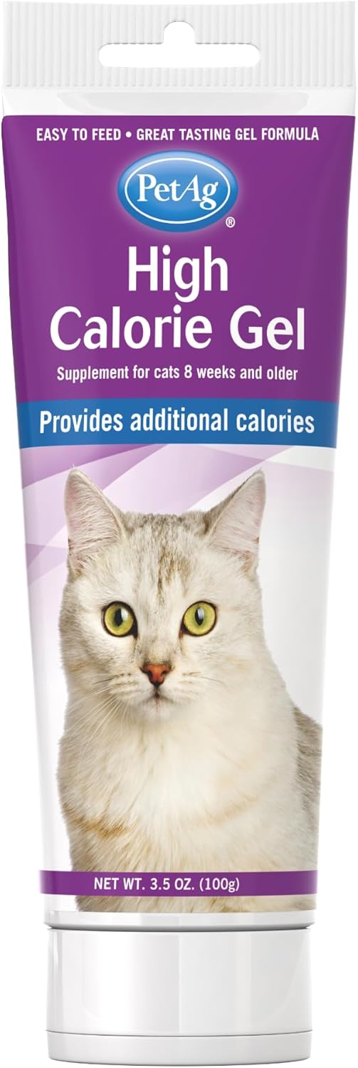 PetAg High Calorie Gel Supplement for Cats - 3.5 oz - Chicken Flavor - Provides Extra Calories for Cats 8 Weeks and Older - Easy to Digest