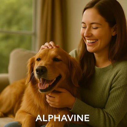 Skin & Coat Chews for Dogs, Salmon Flavor — 100 Soft Chews — Omega 3 6 9 from Fish Oil and Wild Alaskan Salmon Oil with Vitamin E and Biotin — Helps Maintain Healthy Skin and a Shiny Coat — AlphaVine