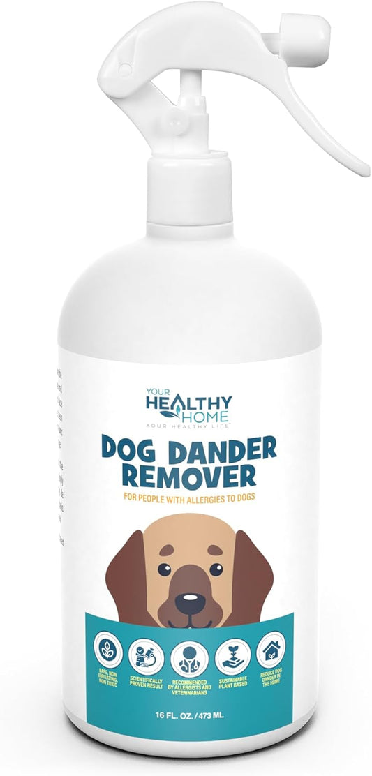 Dog Dander Remover & Allergy Relief Spray|All Natural Effective Treatment for Dog Allergies| Aloe Vera Free, Cruelty Free & Made in USA (2 Pack)
