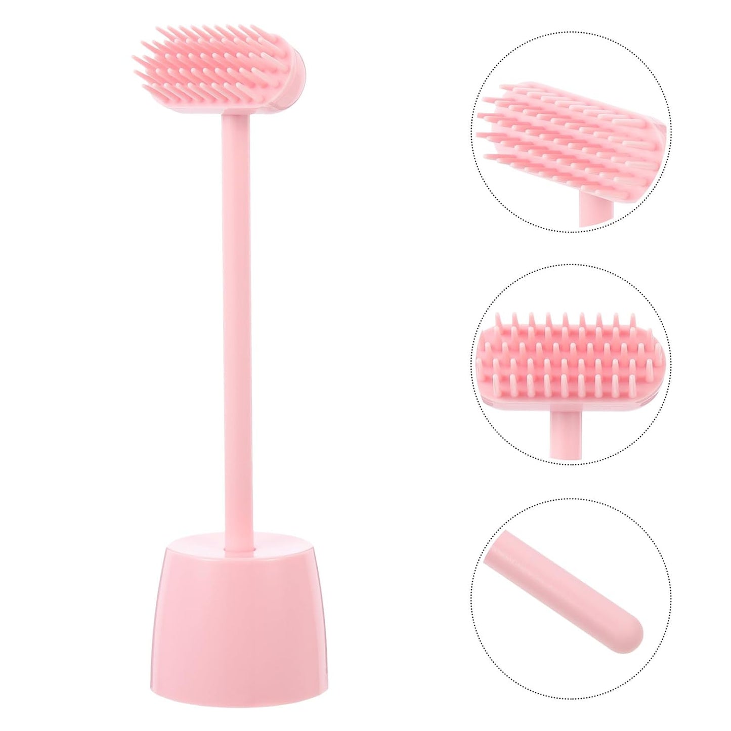 Cat Grooming Brush Pet Massage Brush for Cats and Dogs Hair Removal Soft Compact Rose Grooming Tool for Indoor Use
