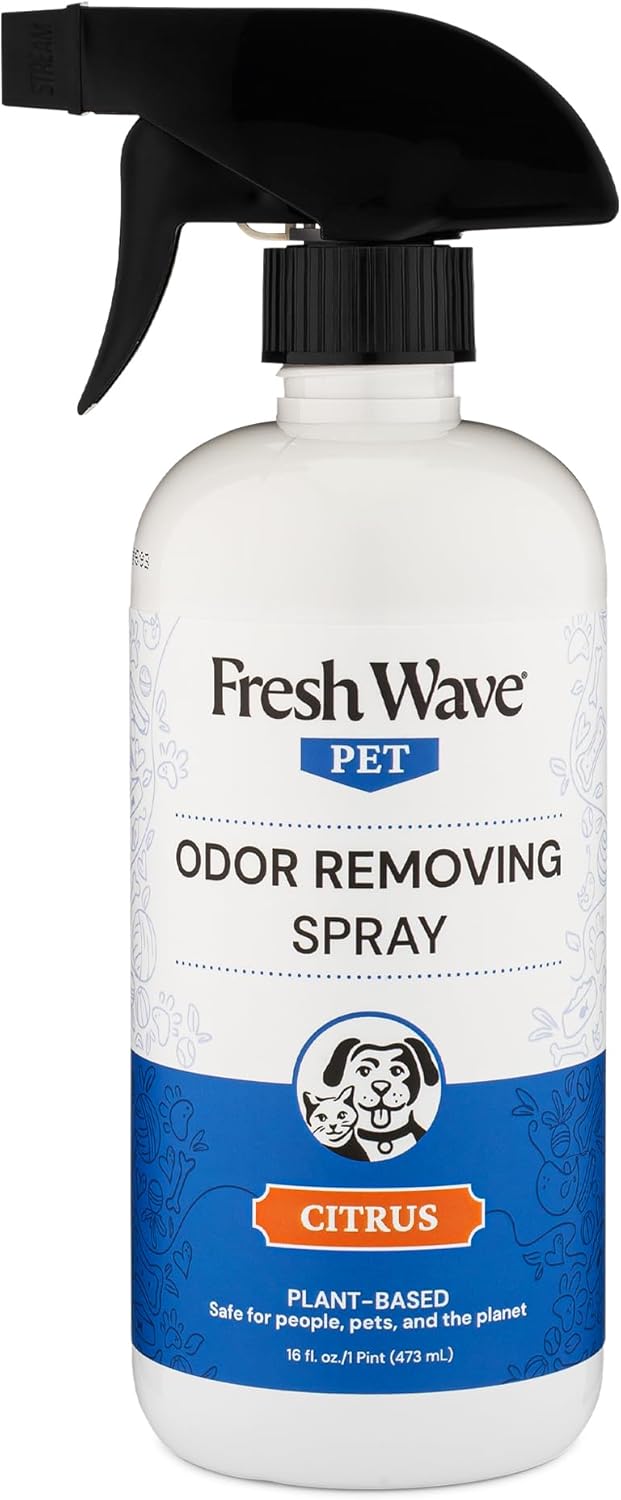 Fresh Wave Citrus Odor Removing Pet Spray, 16 Fl. Oz. | Pet Odor Eliminator for Home | Safer Odor Relief