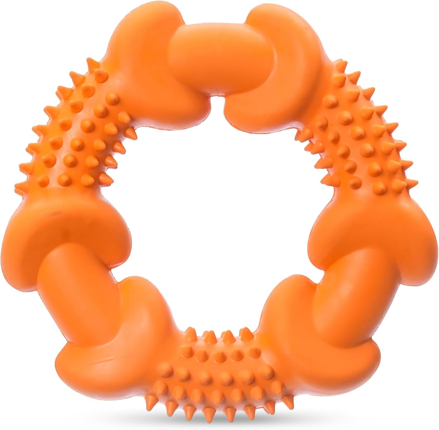 Arm & Hammer for Pets Nubbies Dog Dental Toys Rubber Ring Toy, Peanut Butter Flavored, Chew Toy for Dogs, Best Dog Chew Toy for Moderate Chewers, Reduces Plaque & Tartar Buildup Without Brushing