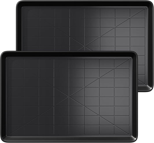 41.1" 2PC Dog Crate Tray Replacement fit for Metal Dog Crate Dog Cage Pans Plastic Tray