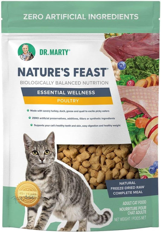 Dr. Marty Nature's Feast Essential Wellness Poultry Dry Cat Food 5.5 oz