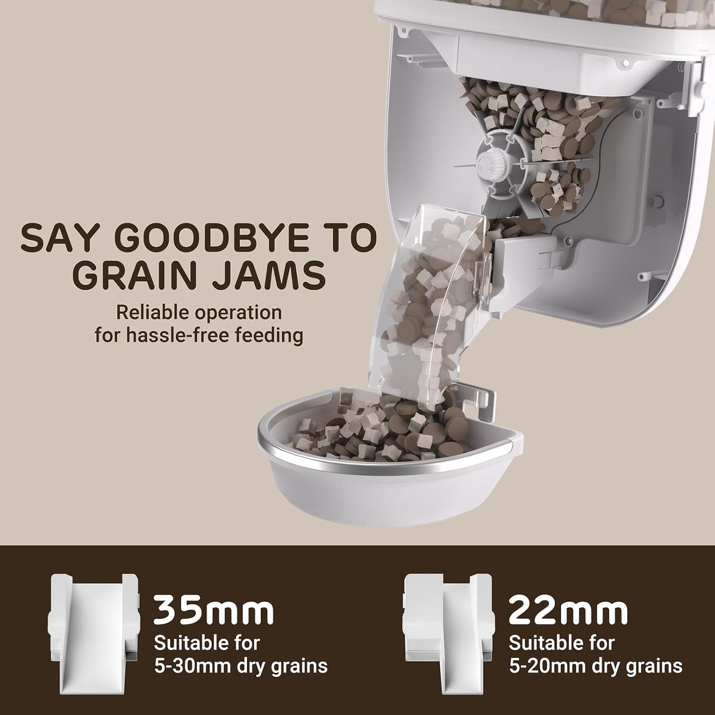 iPettie Smart WiFi Hanging Cage Feeder for Rabbits, Cats, Dogs & Hamsters - Perfect for Pet Stores, Remote & Portion Control, Timed Feeding, 62oz Capacity, Compatible with 5-30mm Dry Food