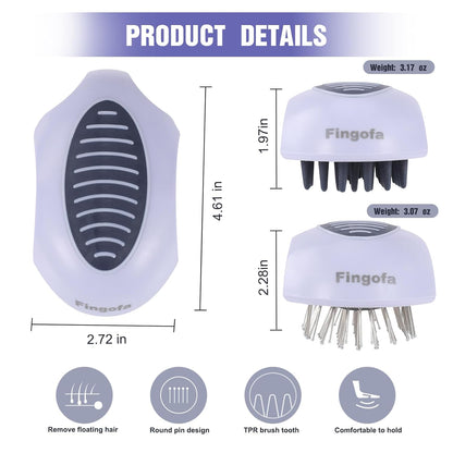 2PCS Dog Brush for Shedding and Bathing, Dog Grooming Tools Set for Short/Long Haired Dogs & Cats, Slicker Pin Hair Brush for Removing Loose Fur and Tangles, Soft Rubber Brush for Washing