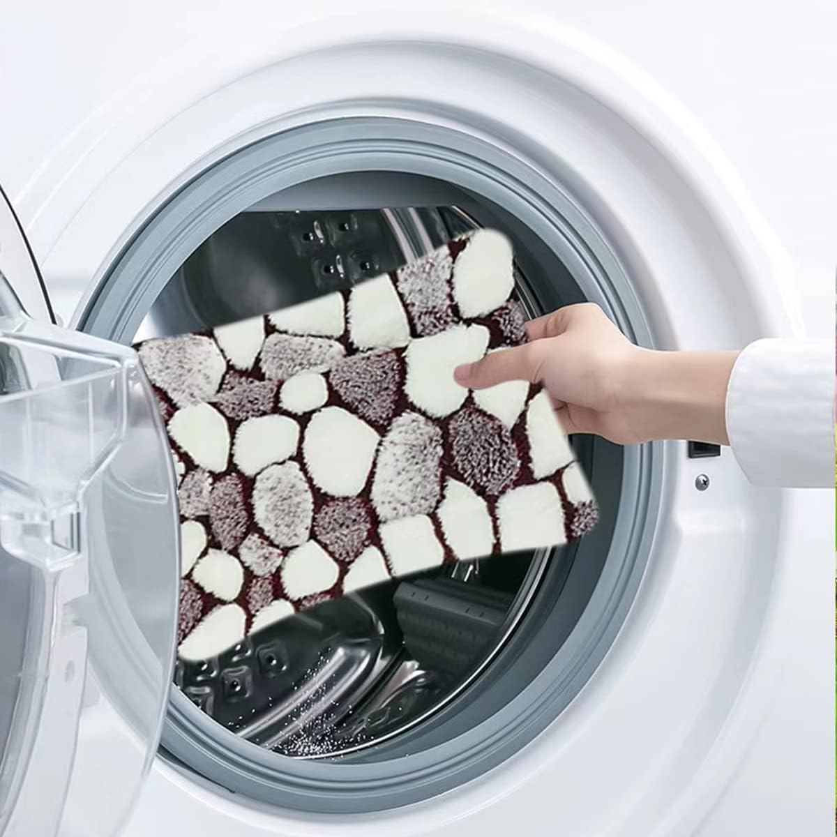 4 Pieces Guinea Pig Bunny Comfortable Bed Mats Pads, Rabbit Warm Soft Bed, Hamster Bedding Pad Mats for Small Animals Chinchilla Hedgehog Baby Cats (7.9"x5.9", 2.Cobblestones Pattern)