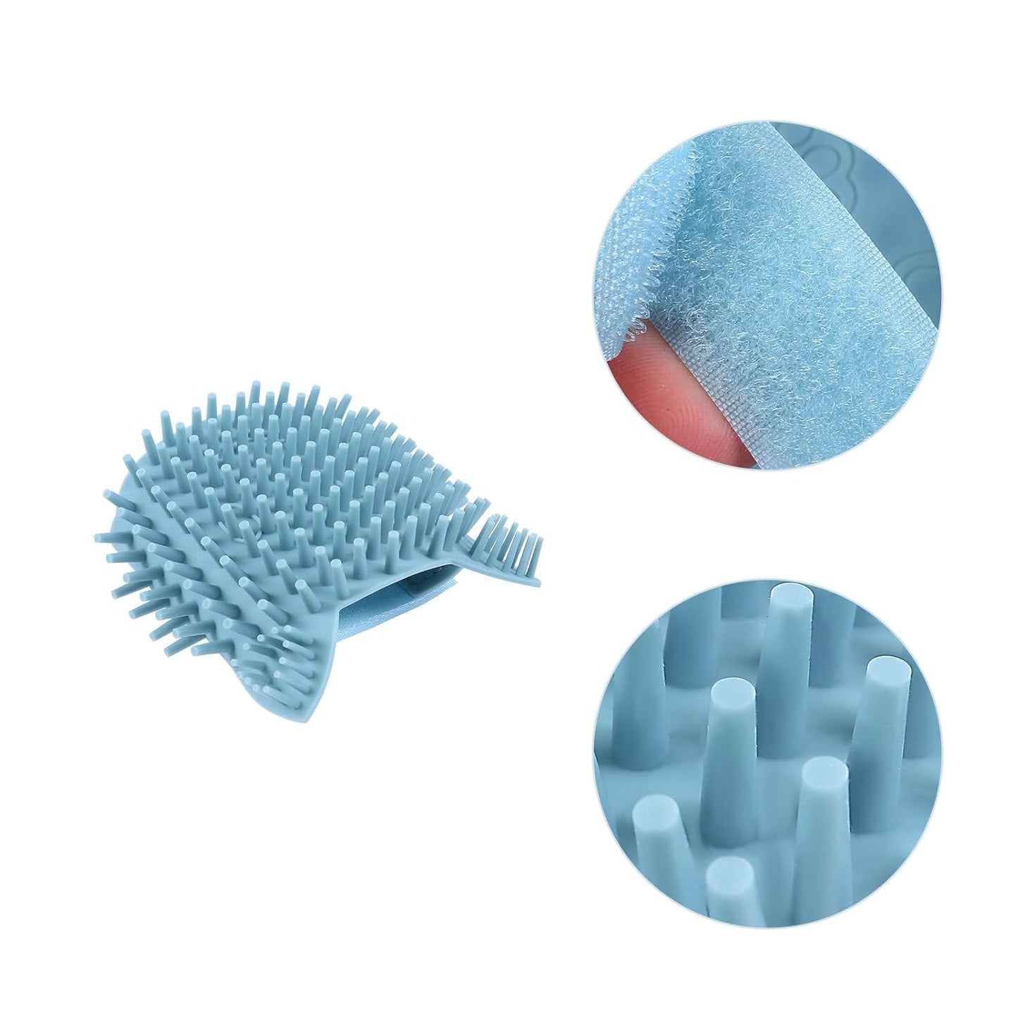 Silicone Cat Massage Comb and Grooming Brush Wall Corner Mounted Soft Pet Massage Tool for Cats Light Green Small Wet and Dry Use Hair Removal