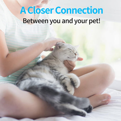 Mooncat Ear Cleaner Finger Wipes for Cats & Dogs and Silicone Grooming Brush Bundle - Gentle Ear Care Solution and Deshedding Massage Comb for Indoor Kittens