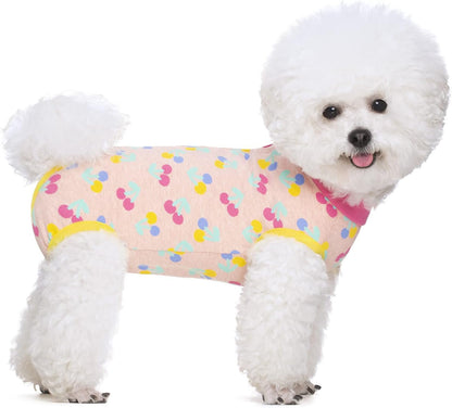 2 Packs Pet Dog Recovery Suit, Puppy After Surgery Onesie for Female Male Dogs, Dogs Cats, Dog Abdominal Wounds Bandages Cone E-Collar Alternative (XL,Pink)