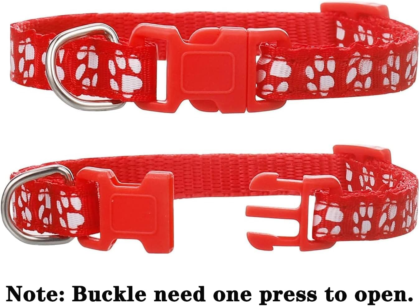 12 Pack Puppy Collars for Litter, Adjustable Puppy ID Collars Soft Nylon Whelping Collars for Newborn Litter Pets