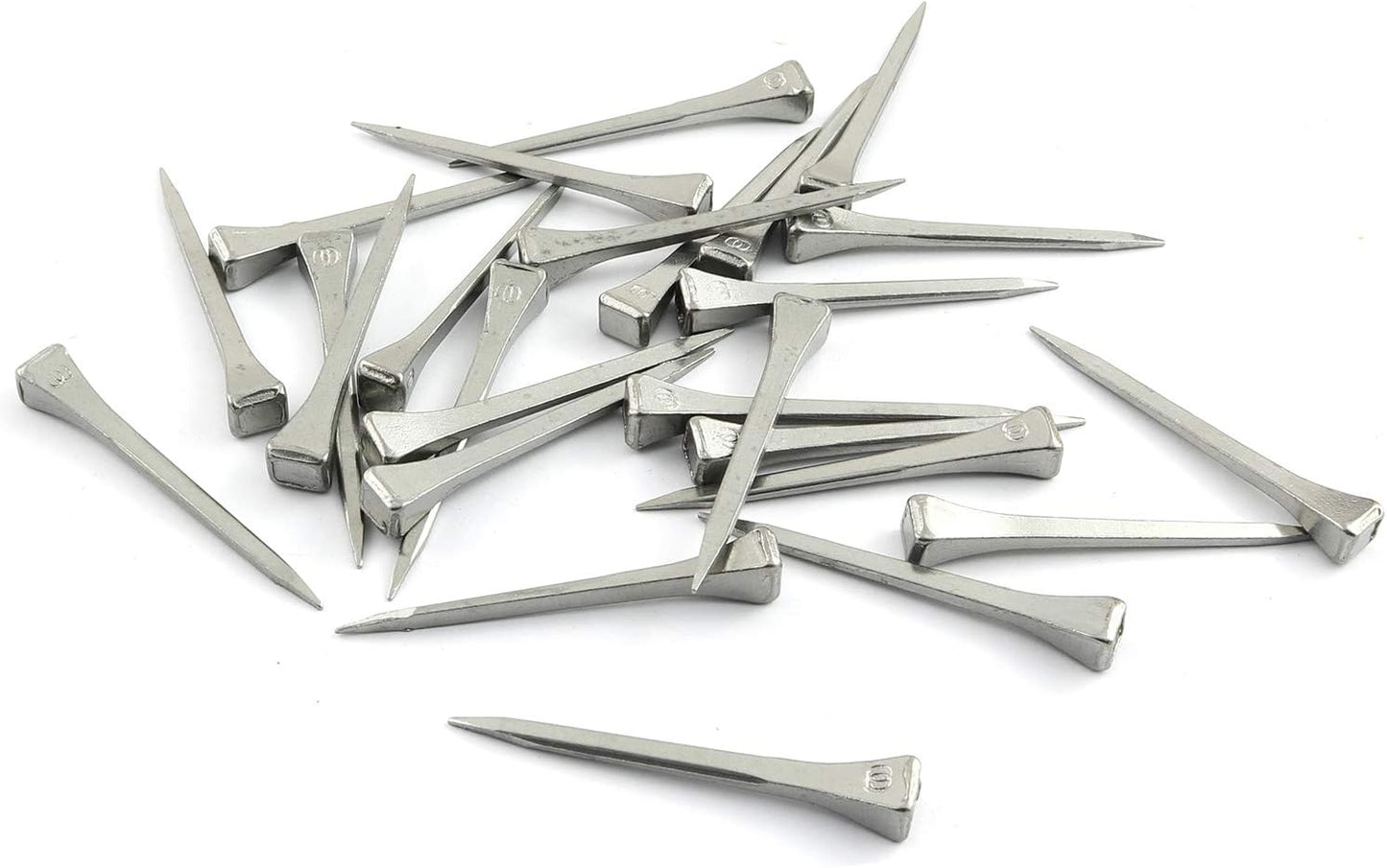 DZS Elec 100pcs Steel 2 Inches E5 Horseshoe Nail Stainless Steel Horseshoe Tools for Horse Training Equestrian Sports