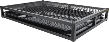 Dog Training Toilet, Reusable Iron Dog Potty Tray with Removable Wall for Small Medium Pets, Indoor Outdoor Pet Pad Holder (L)