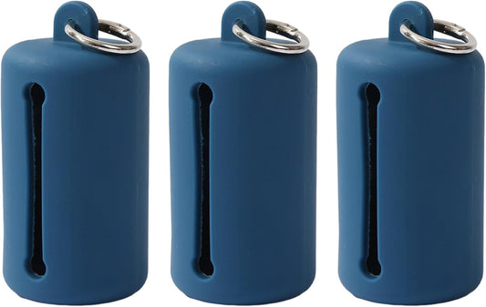 Dog Poop Bag Dispenser Portable Easy to Carry Fits All Dog Bags Multiple Use Colorful Solid Color Waste Management Tool