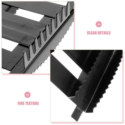 Horse Grooming Brush and Livestock Fur Scraper Metal Itch-Relief Comb Thickened Black for Animal Hair Cleaning and Pet Horse Care