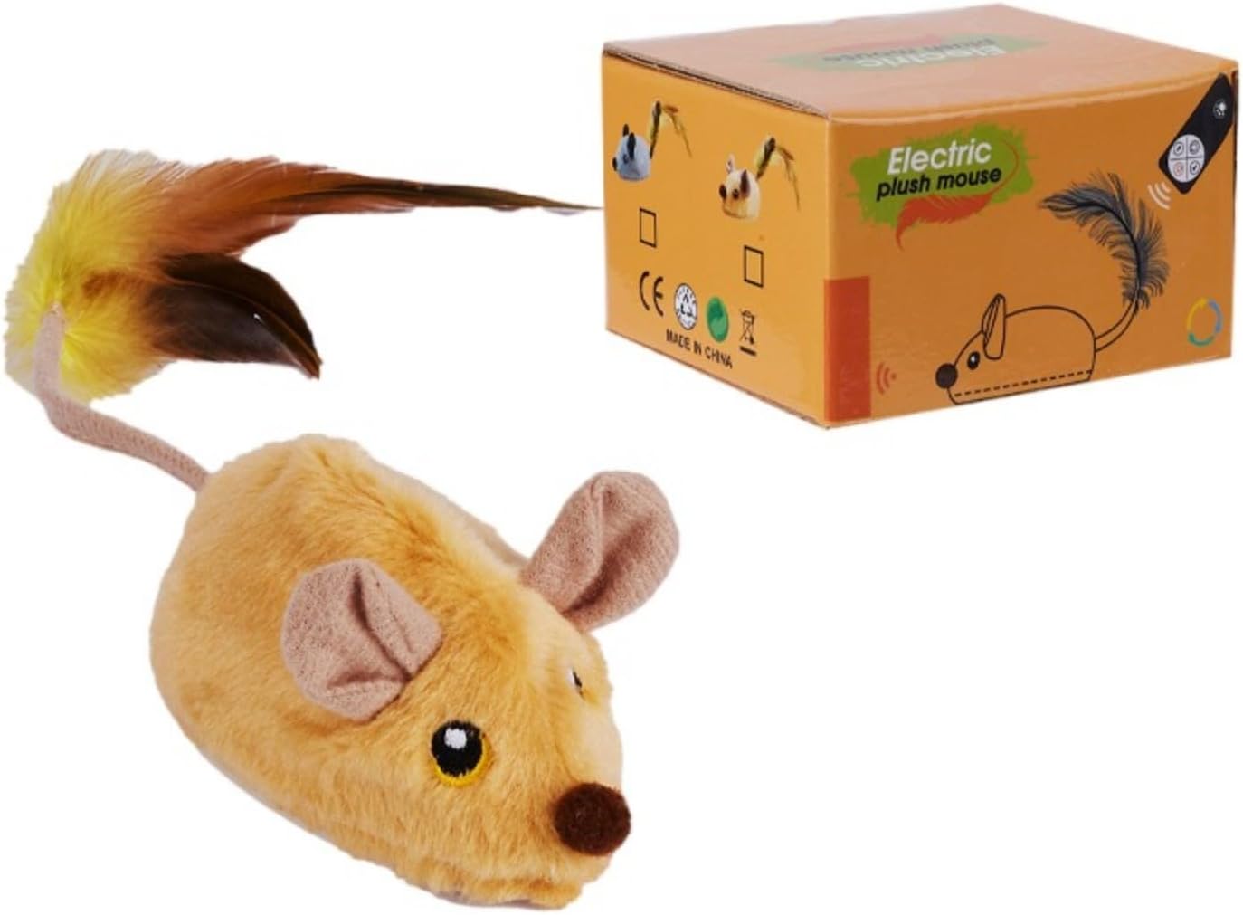 Cat Toys, Simulated Electric Mouse, Smart cat Wave Paddle, Touch Sensitive Remote Control