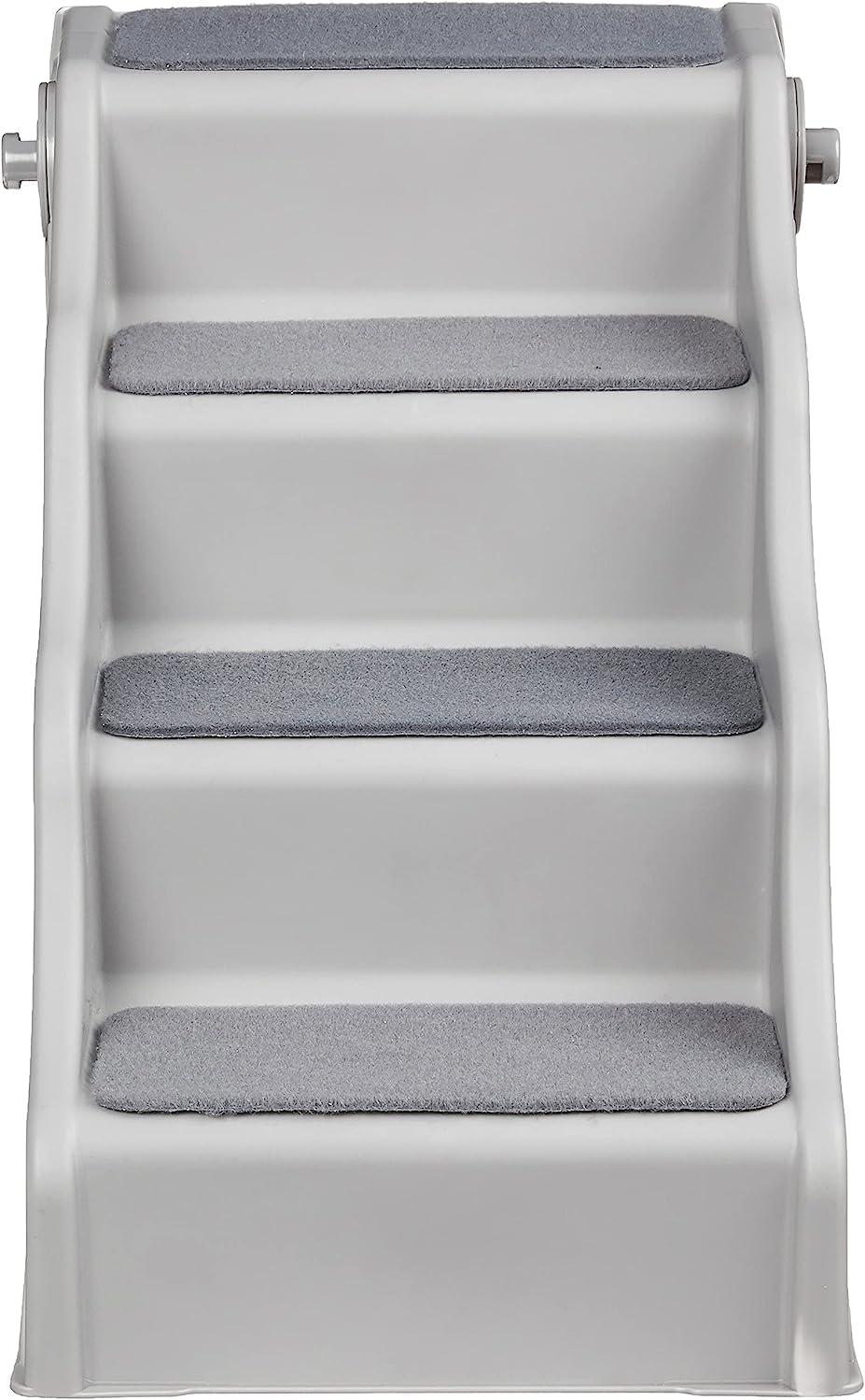 Amazon Basics Foldable Non-Slip Pet Stairs, Steps for Dogs and Cats, 14.6'' W x 22.75'' D x 19.5'' H, Grey