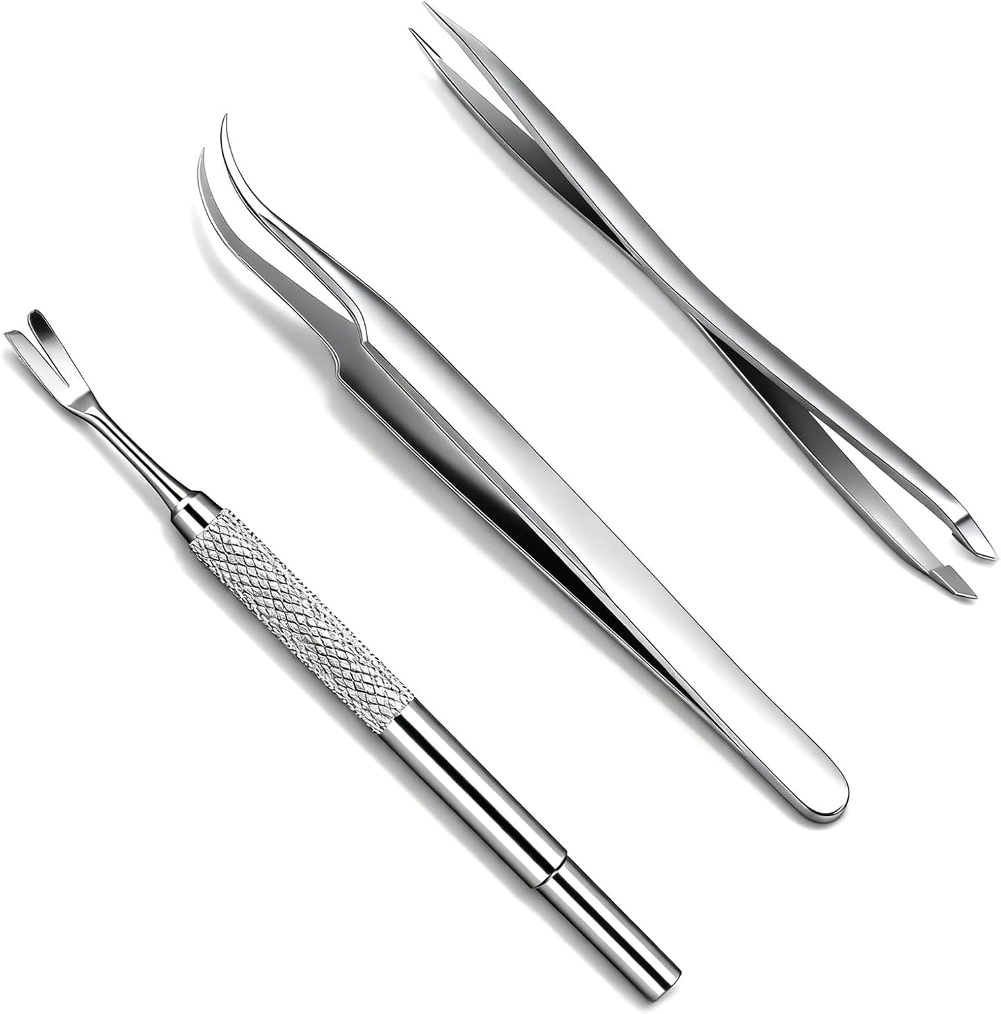 Rypet Tick Remover Tool Set - Stainless Steel Tick Remover Kit for Cats Dogs and Humans(Pack of 3)