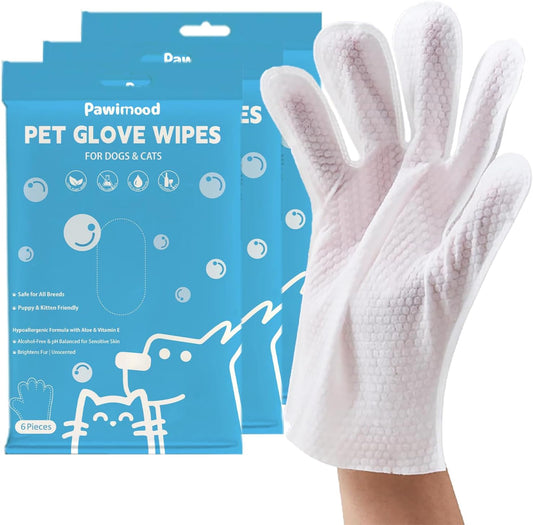 Hypoallergenic Pet Grooming Wipes for Dogs & Cats - Coconut Oil Cleaning & Deodorizing Bathing Wipes with Hydrating Formula for All Body Parts,Dog Cleaning Wipes Remove Odor (3 Pack)