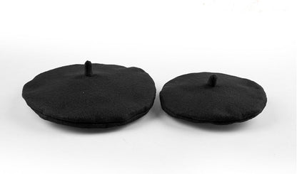 Pet Beret Hat Cute Dog Cap Funny Artist Cat Hats Small Puppy Kitten Hair Accessory for Birthday Christmas Photography (Black, S)