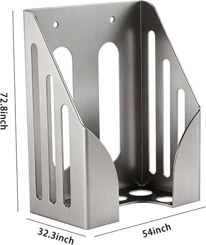 304 Stainless Steel Salt Block Holder, 4LB Mineral Salt Lick Block Holder for Deer, Goats, Horses, Cattle & Sheep, Rust-Resistant Design with Mounting Screws