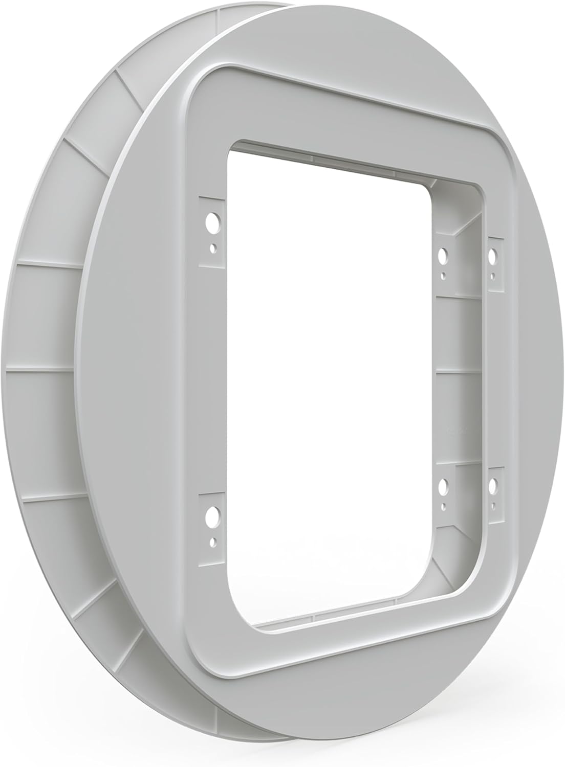 Sure Petcare Mounting Adapter Fits Sure Petcare SureFlap Microchip Pet Flap and Connect Pet Flap for Cats and Small Dogs - Glass Panel Installation - White - Pack of 2