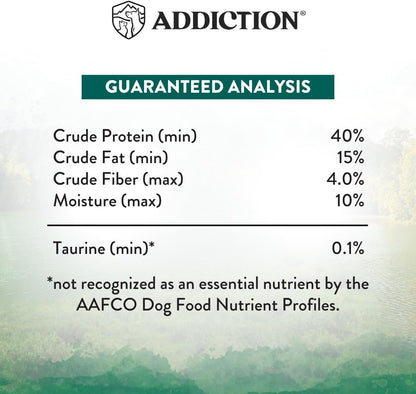 Addiction Wild Islands Island Birds - New Zealand Duck, Turkey, & Chicken - Whole Prety Diet with Organ Meats - High-Protein - Grain-Free Dry Dog Food for All Life Stages - 20lbs