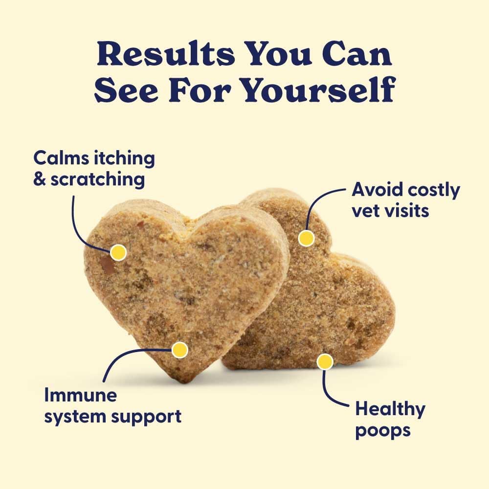 Origin Labs Belly Buddies - Probiotics for Dogs - Prebiotics & Probiotics - Supports Gut, Skin, and Immune Health - 5 Billion CFUs 7 Strain Probiotic Blend - Natural Bacon Flavor, 90 Soft Chews