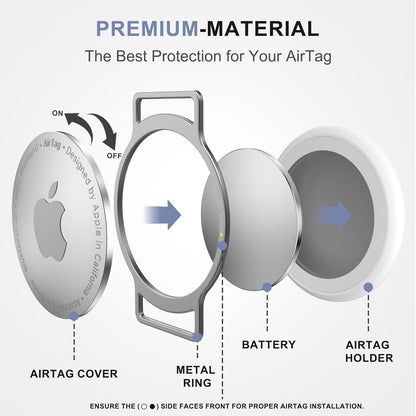 AirTag Cat Collar, Ultra Elastic Cat Tracker Collar with Apple Air Tag Holder, [Lightweight & Scratch Resistant] Stepless Adjustable GPS Pet Tracking Collars for Cats Kittens [Reflective Blue]