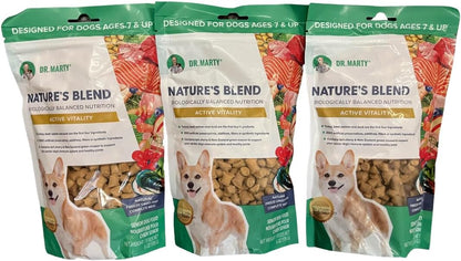 Dr. Marty Nature’s Blend Active Vitality Freeze Dried Raw Dog Food 6 oz (Pack of 3)