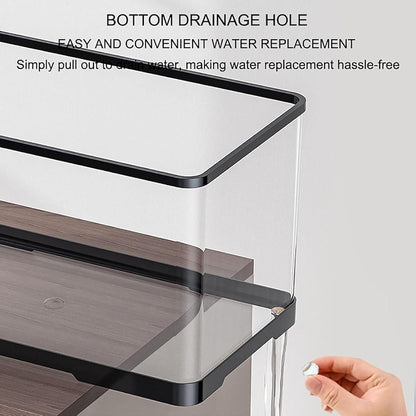 Fish Tank,Premium Tropical Aquarium Kit,Betta Fish Tank Starter Kit,Small Glass Fish Tank with Filter and LED Light Fish Aquariums,Lights & Heater Aquarium Starter Kit(X Larger)