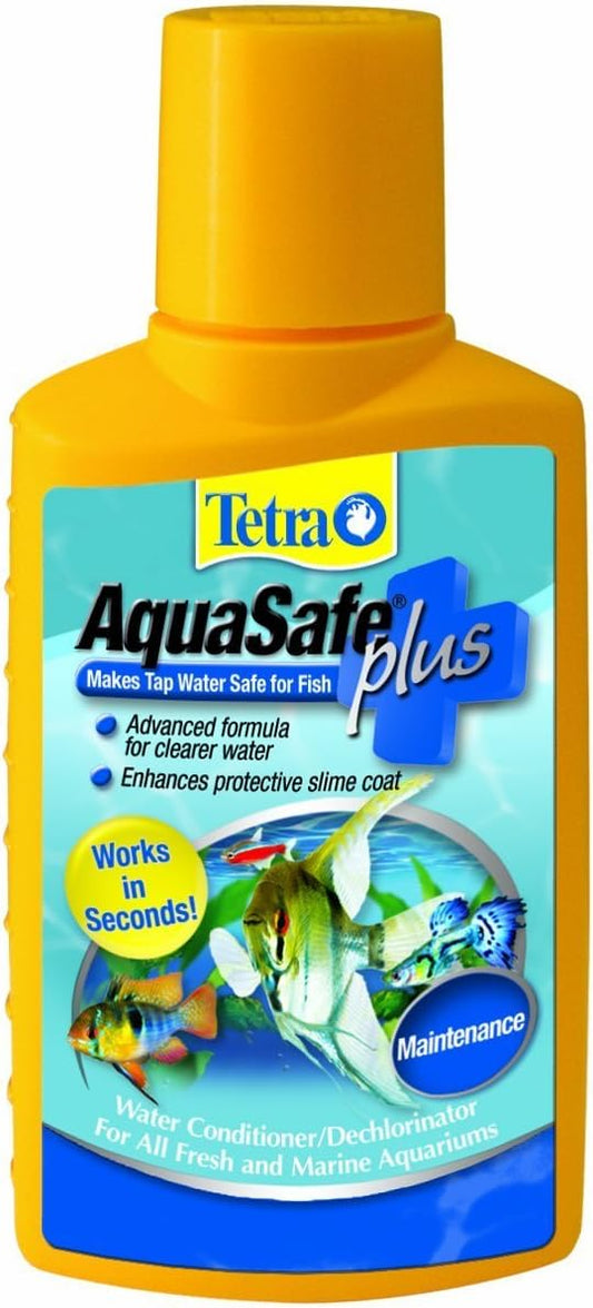 Tetra AquaSafe Plus, Aquarium Water Conditioner And Dechlorinator, 33.8 Ounces