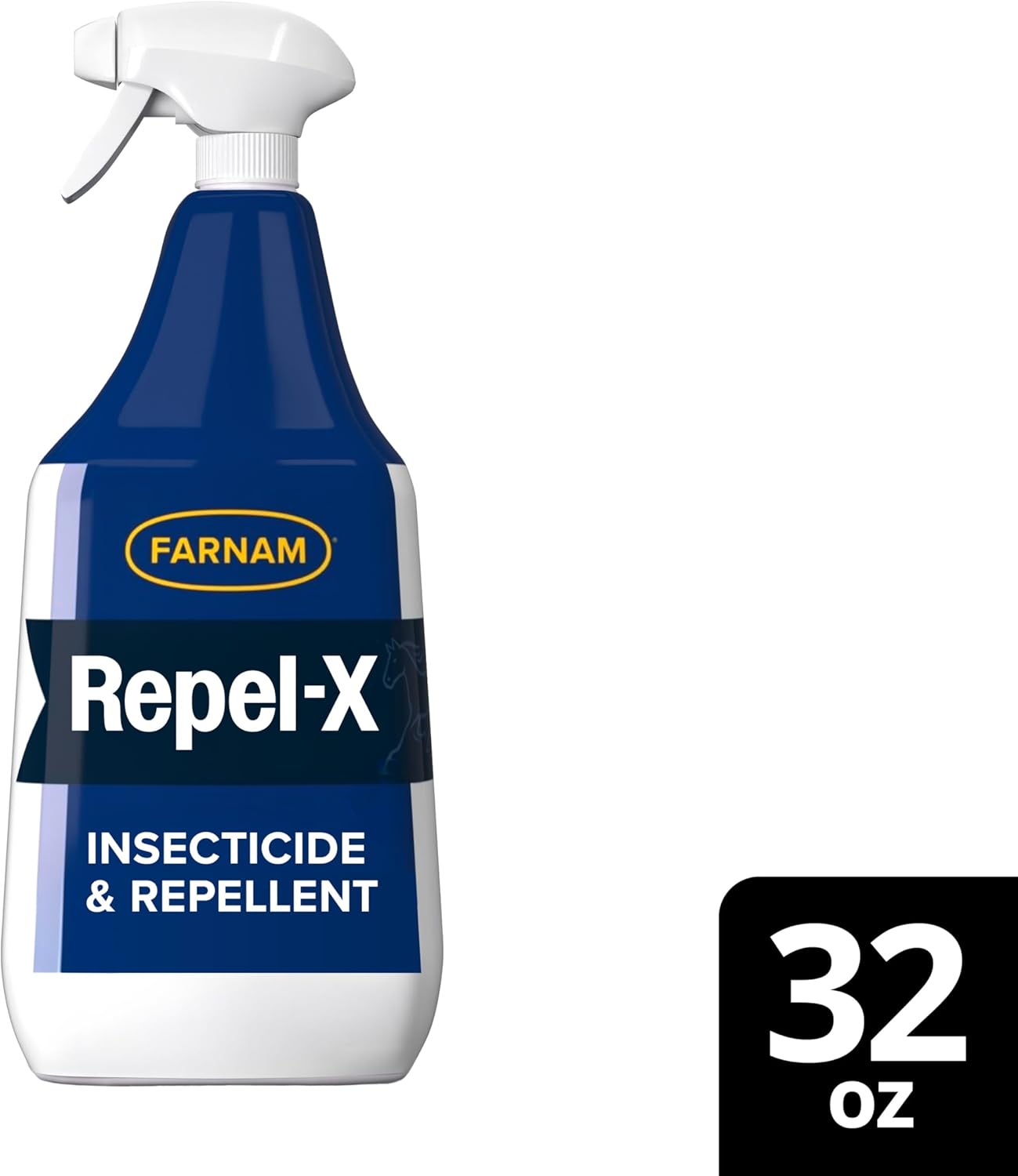Farnam Repel-X Insecticide & Repellent Water-based Fly Spray for Horses, Dogs and Premises, 32 Ounces