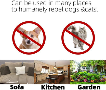 12 Pack Cat Repellent Outdoor/Indoor Scat Mat for Cats&Dogs, Keep Away Pest Plastic Mats with Spikes,16 x 13 Inches