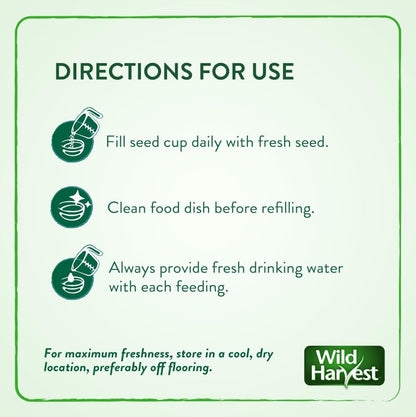 Wild Harvest Universal Blend for Medium and Large Birds 10 Pounds; Fortified Nutrition