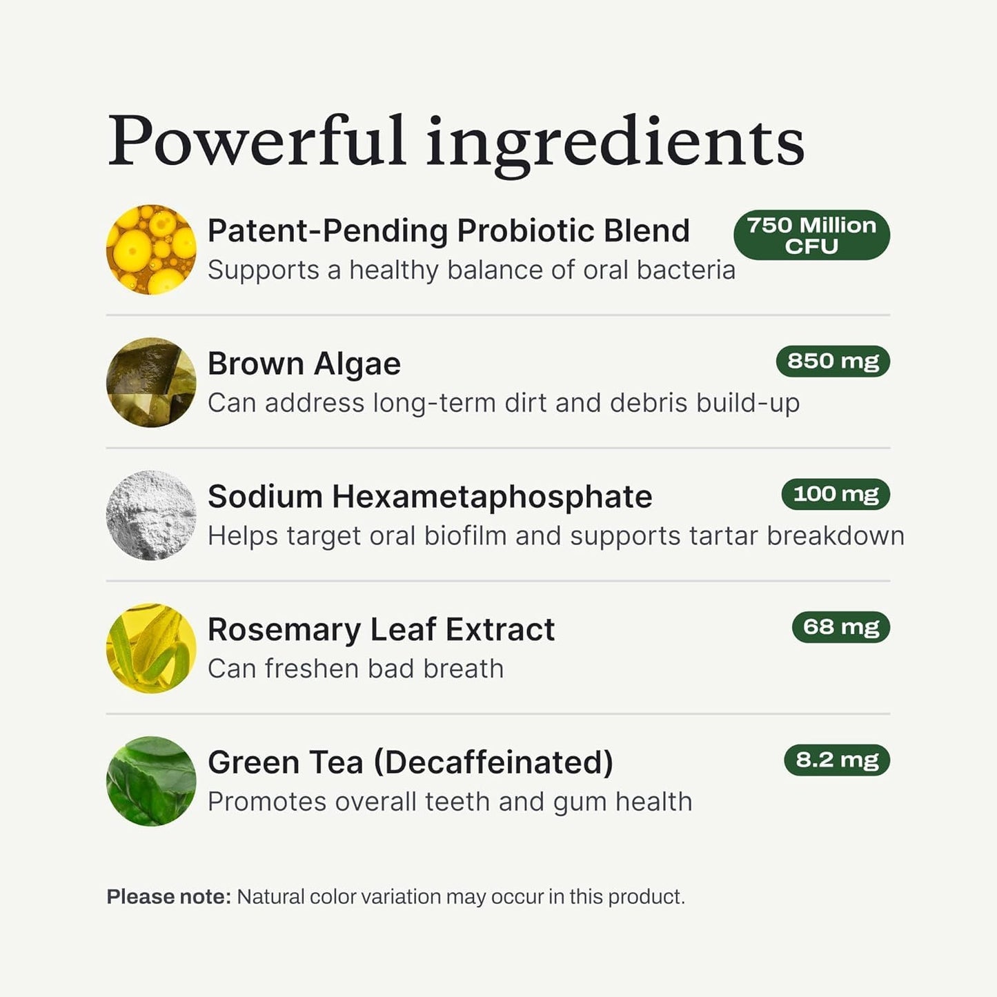 Dog Dental Care Powder - Natural Dog Teeth Cleaning & Breath Freshener | Herbal Blend + Probiotics Lab Tested Oral Care Formula for Fresh Breath & Clean Teeth | Oral Health Supplement (60 Servings)