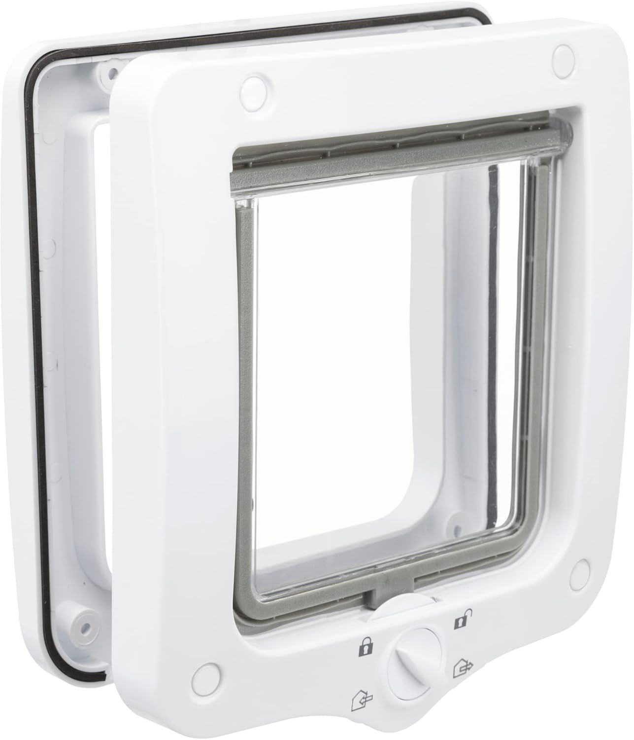 Trixie 4-Way Cat Flap, White, 490 g