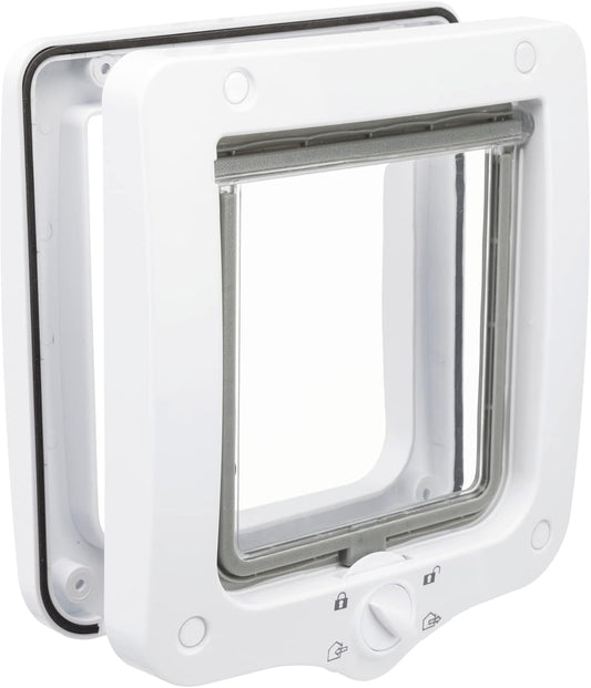 Trixie 4-Way Cat Flap, White, 490 g