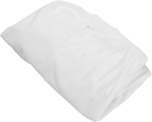 Furhaven Dog Bed Liner Water-Resistant Contour Luxe Lounger Foam Mattress Protector Cover - White, Large