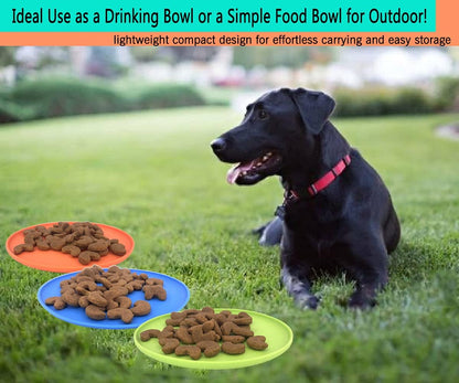 Dog Flying Disc, 3 Pack Dog Flyer Toys, Soft Rubber Interactive Lightweight Flying Disc Dog Toy for Small Large Dogs - Floats in Water & Safe on Teeth, 7 inch.