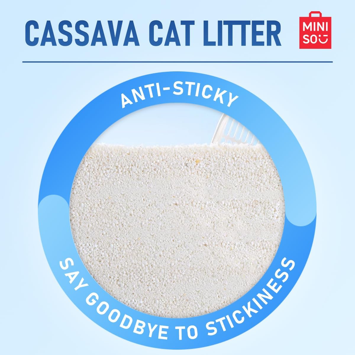 MINISO Clumping Cat Litter, Tofu+Bentonite+Cassava, Odor Control, Rapid Clumping, Water Absorbent and Toilet Flushable, Multi-Cat, Original Style, 31.6lb (4 Pack of 7.9lb Bags)
