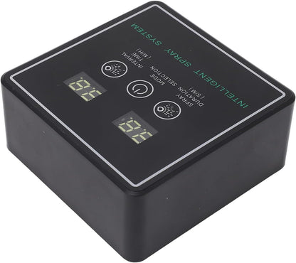 Reptile Fogger Smart Spray System, Automatic Timing Humidifier with 360 Degree Adjustable Misting Nozzles, High Density Spray for Terrarium, Intelligent Timing Cycle Spraying for R