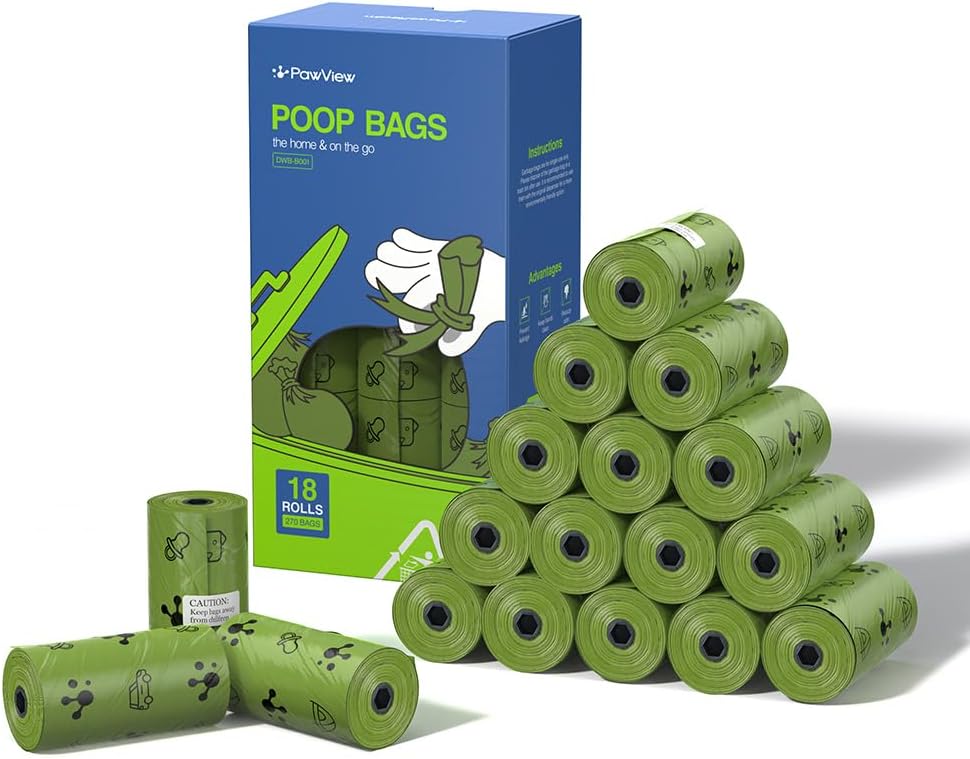 Poop Bag Dispenser & 375 Poop Bags Refill