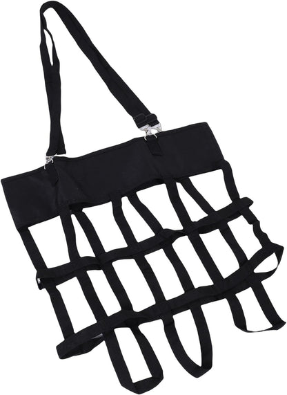 Pssopp Horse Stall Box Fan Holder, Stall & Muck Supplies Strength Safe Hanging Fan Bag for Horse Stable Riding Arenas Ranch Box Holder, Adjustable High Hanging Web